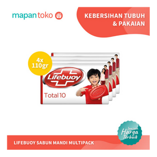 Sabun Mandi Lifebuoy Total Merah 110g (Bundle)