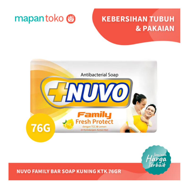 Nuvo Family Bar Soap Kuning 76g (Pcs)