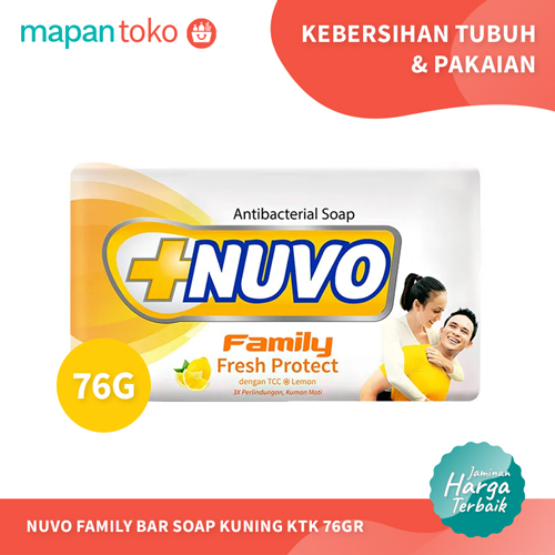 Nuvo Family Bar Soap Kuning 76g (Pcs) Main Image