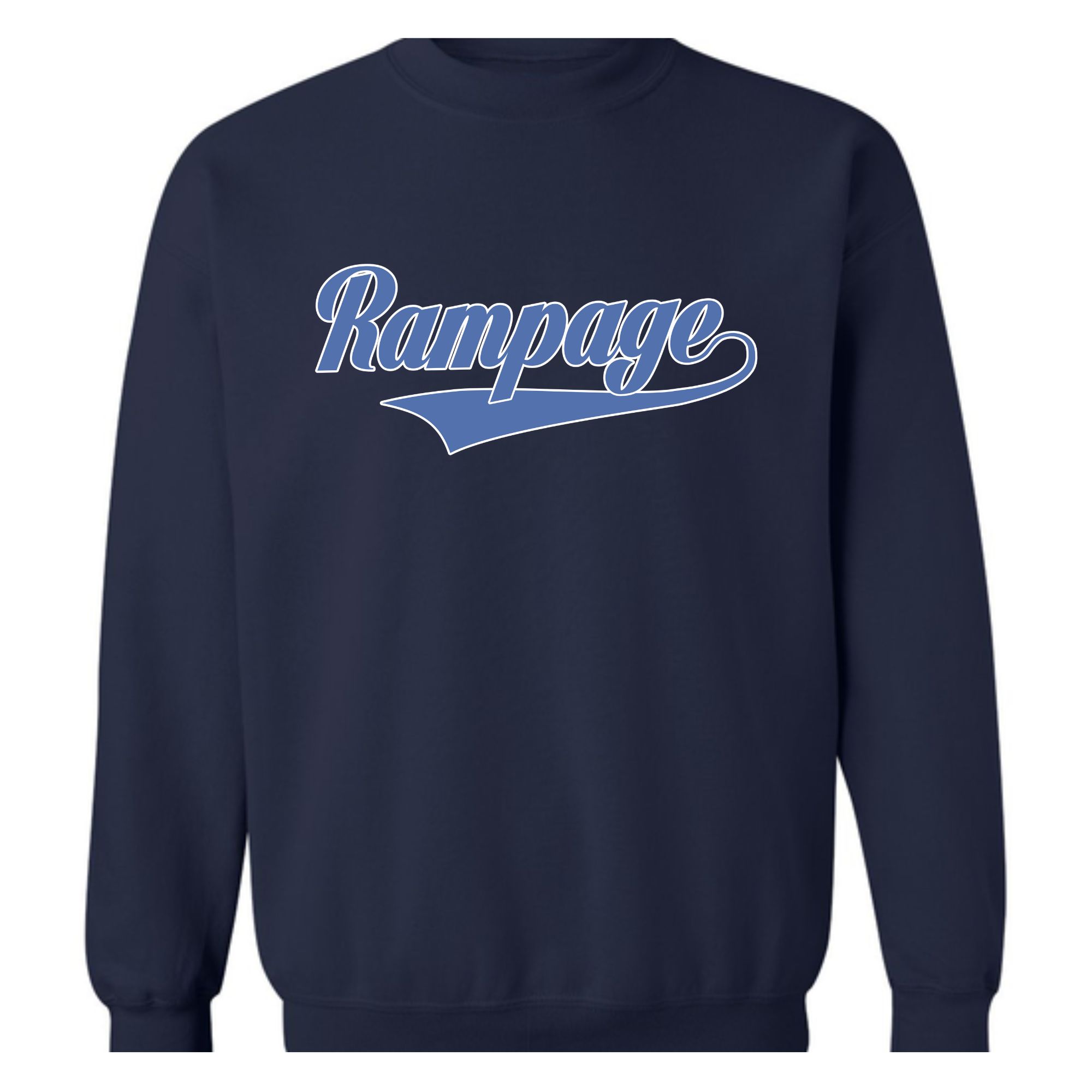 Navy Crew Sweatshirt: 50/50 Blend