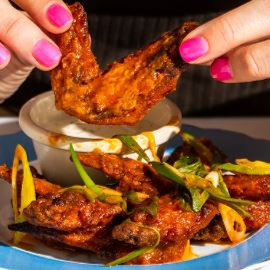 Chicken Garlic Wings - Drums & Flats (6pc)