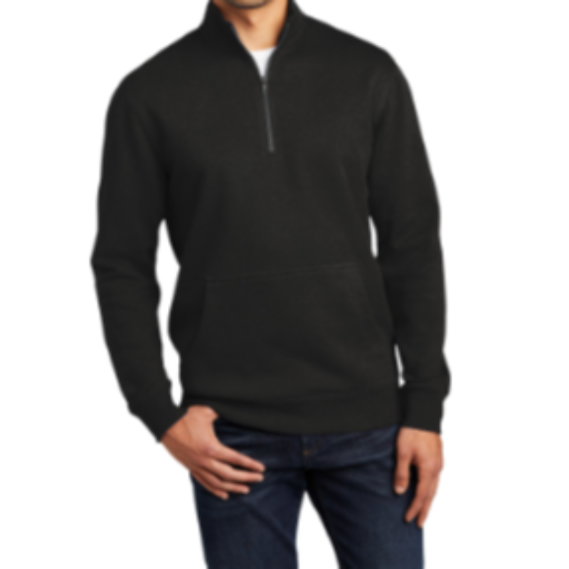 Black Fleece 1/4-Zip- Adult Sizes Main Image