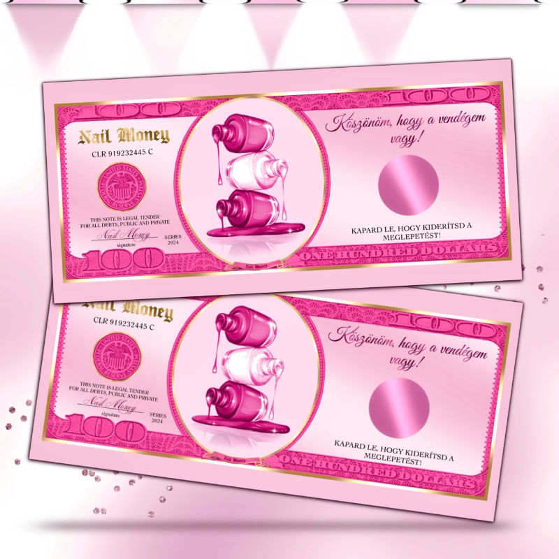 Kaparós kártya tervezés "DOLLÁR" stílusban