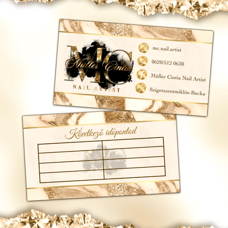 Időpontkártya tervezés 