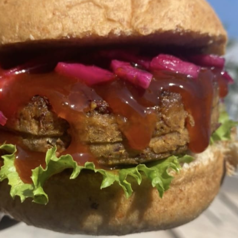 Bean & Lentil Burger vegan Patties. Main Image