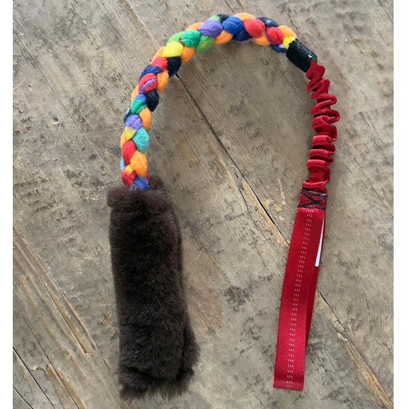 Long Braided Tug with Fur