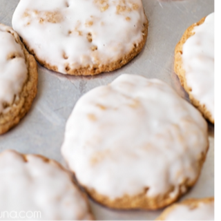 Oat Meal Cookies with Icing