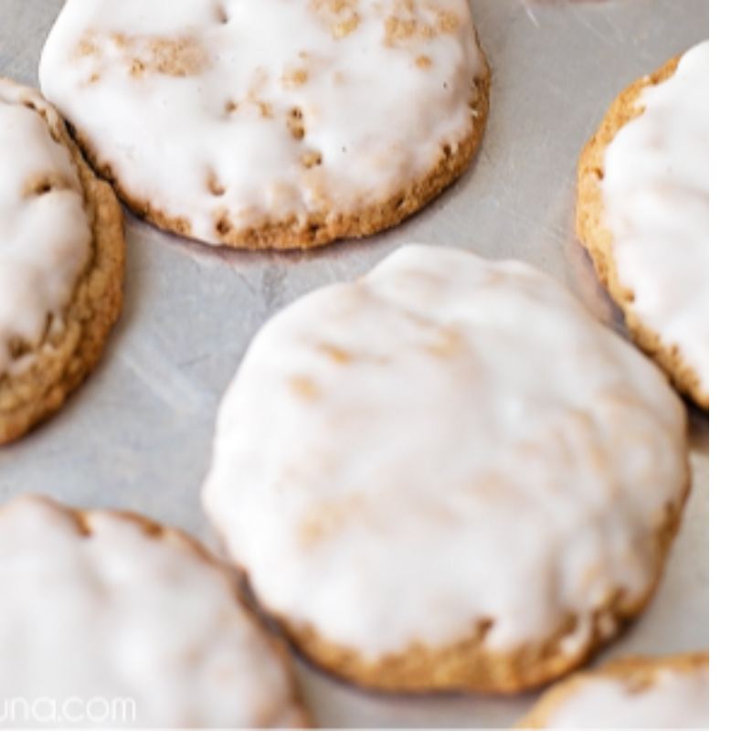 Oat Meal Cookies with Icing