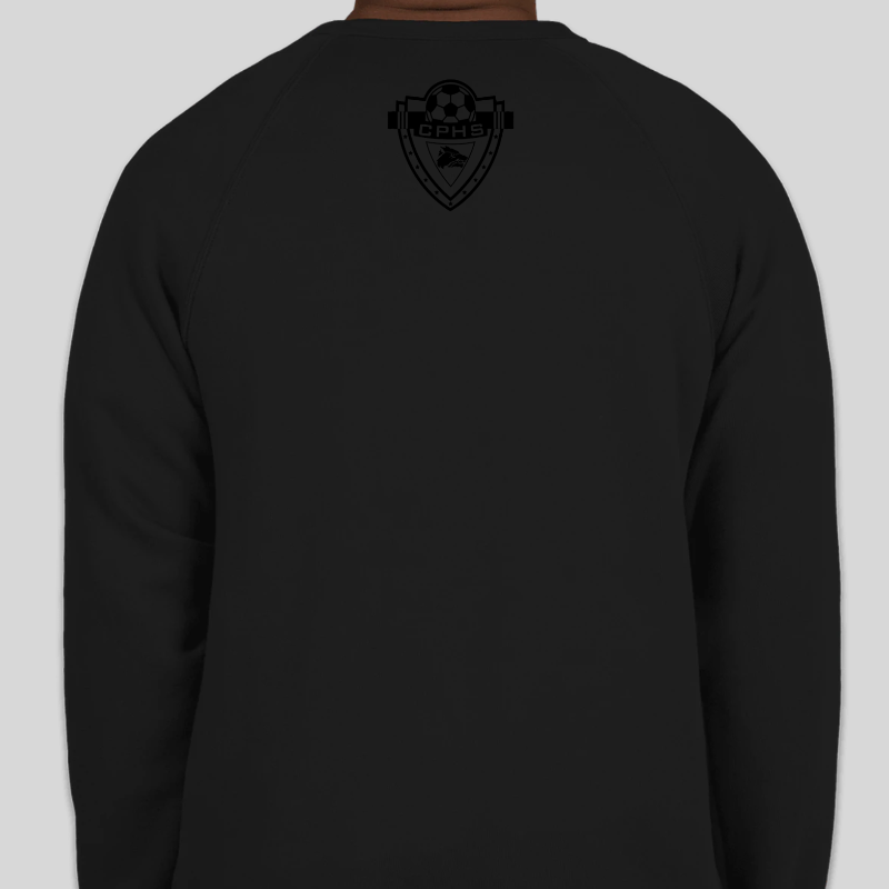 T-WOLVES Black on Black  Sweatshirt Bella + Canvas Ultra Soft Crewneck Sweatshirt - Thumbnail (Preview) 2