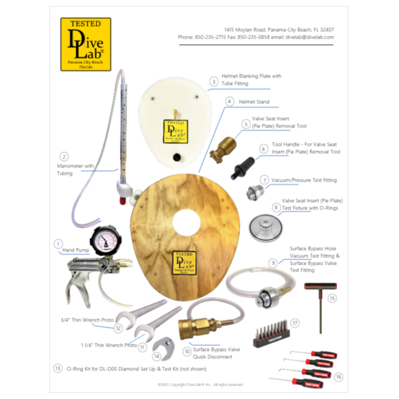 DL-D00 Diamond Set Up & Test Tool Kit