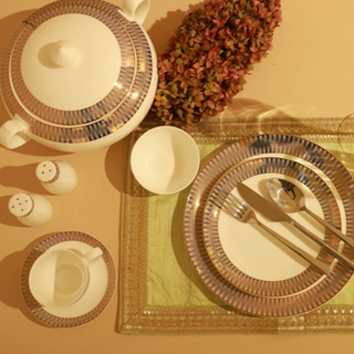 DS0028-Alessi Gold Dinner Set