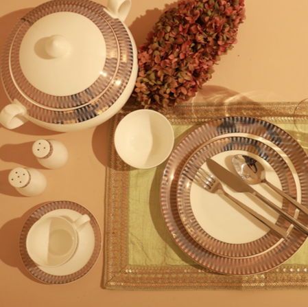 DS0028-Alessi Gold Dinner Set
