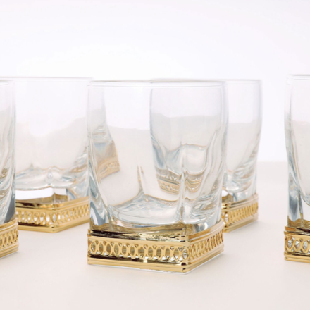 SG0014-Shot Glass With Gold Detail