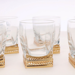 SG0013-Shot Glass With Rose Gold Detail