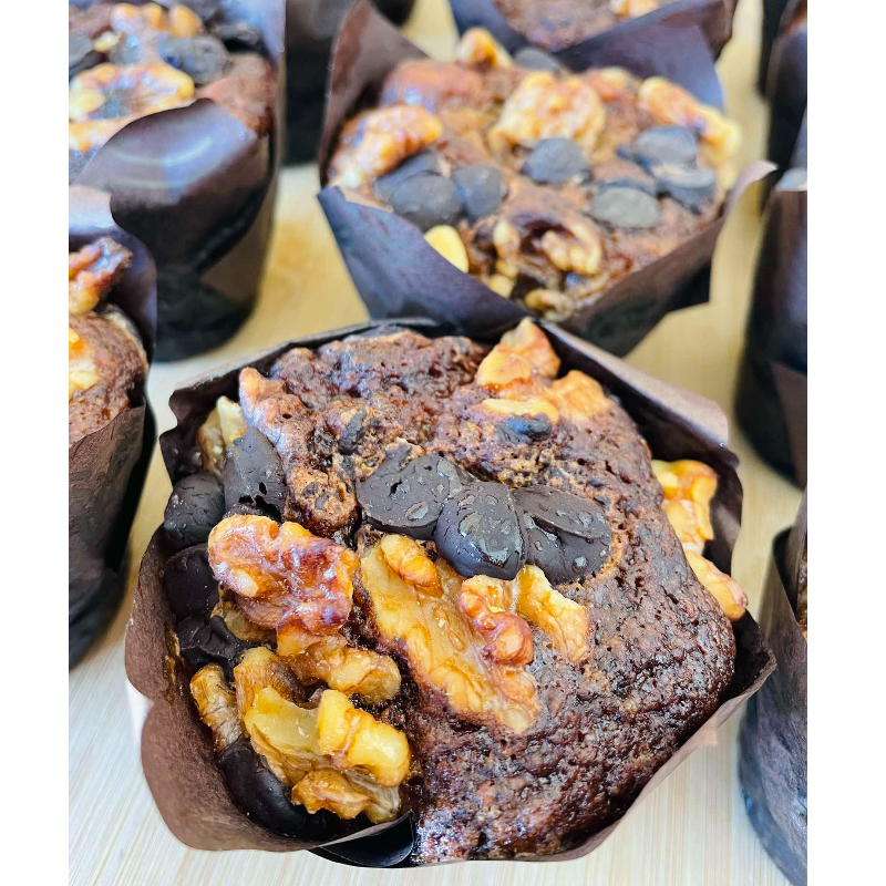 Choco Walnut Banana Muffin  65