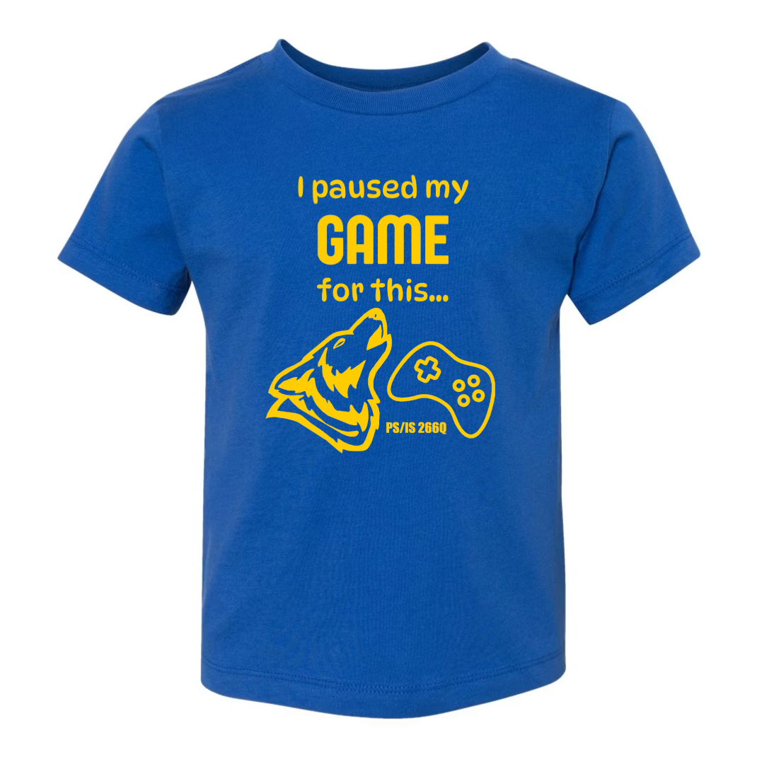 I Paused My Game For This - Blue T-Shirt