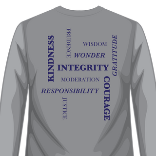 Adult Spirit Long Sleeve T-shirt Grey