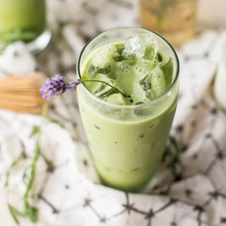 Lavender Matcha Latte 