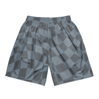 🚨NEW🚨HybridCherry “Equality Is In Motion” Mesh Shorts (Grey/Checkered) - Thumbnail 6