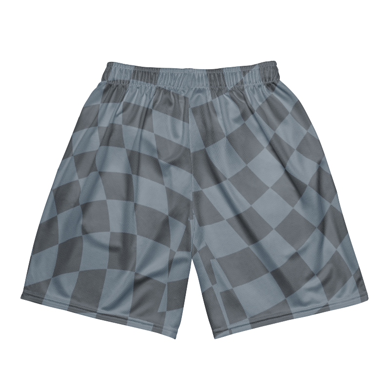 🚨NEW🚨HybridCherry “Equality Is In Motion” Mesh Shorts (Grey/Checkered) - Thumbnail (Preview) 6