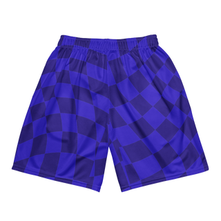 🚨NEW🚨HybridCherry “Equality Is In Motion” Mesh Shorts (Blue/Checkered) - Thumbnail 6