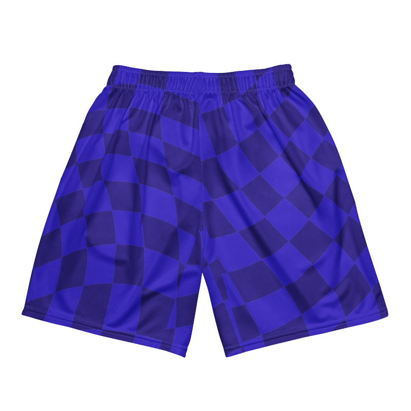 🚨NEW🚨HybridCherry “Equality Is In Motion” Mesh Shorts (Blue/Checkered) - Thumbnail (Preview) 6