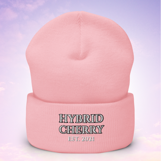 🚨NEW🚨 HYBRIDCHERRY “EST. 2021” Cuffed Beanie (Baby Pink)