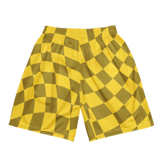 🚨NEW🚨HybridCherry “Equality Is In Motion” Mesh Shorts (Yellow/Checkered) - Thumbnail 6