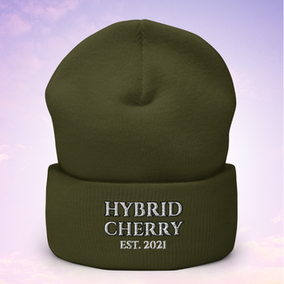 🚨NEW🚨 HYBRIDCHERRY “EST. 2021” Cuffed Beanie (Olive Green)