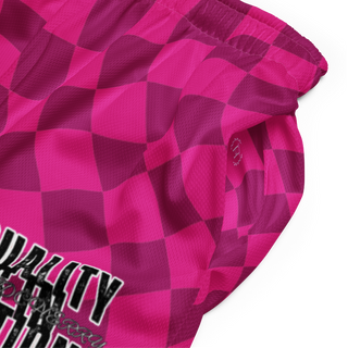 🚨NEW🚨HybridCherry “Equality Is In Motion” Mesh Shorts (Pink/Checkered) - Thumbnail 3