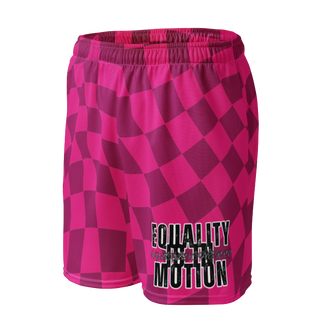 🚨NEW🚨HybridCherry “Equality Is In Motion” Mesh Shorts (Pink/Checkered) - Thumbnail 5