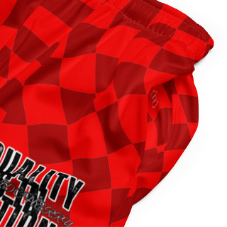 🚨NEW🚨HybridCherry “Equality Is In Motion” Mesh Shorts (Red/Checkered) - Thumbnail 3