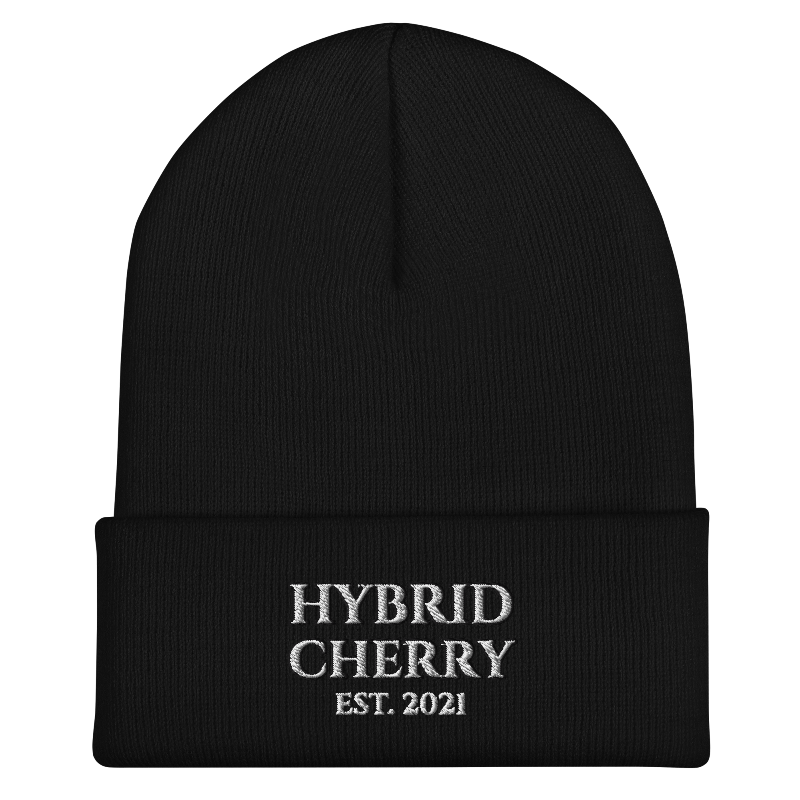 🚨NEW🚨 HYBRIDCHERRY “EST. 2021” Cuffed Beanie (Black) - Thumbnail (Preview) 2