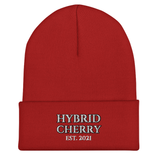 🚨NEW🚨 HYBRIDCHERRY “EST. 2021” Cuffed Beanie (Red) - Thumbnail 2