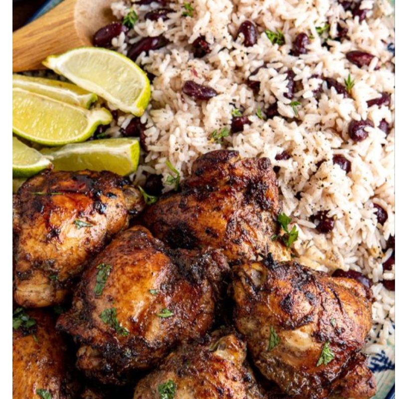 Jerk Chicken with Gallo Pinto (rice & beans) Main Image