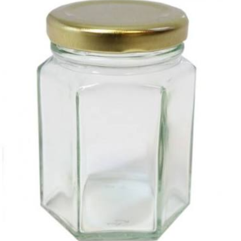 340g [12 oz] Hexagonal Honey Jars [Quantity 84] - 63mm Lid