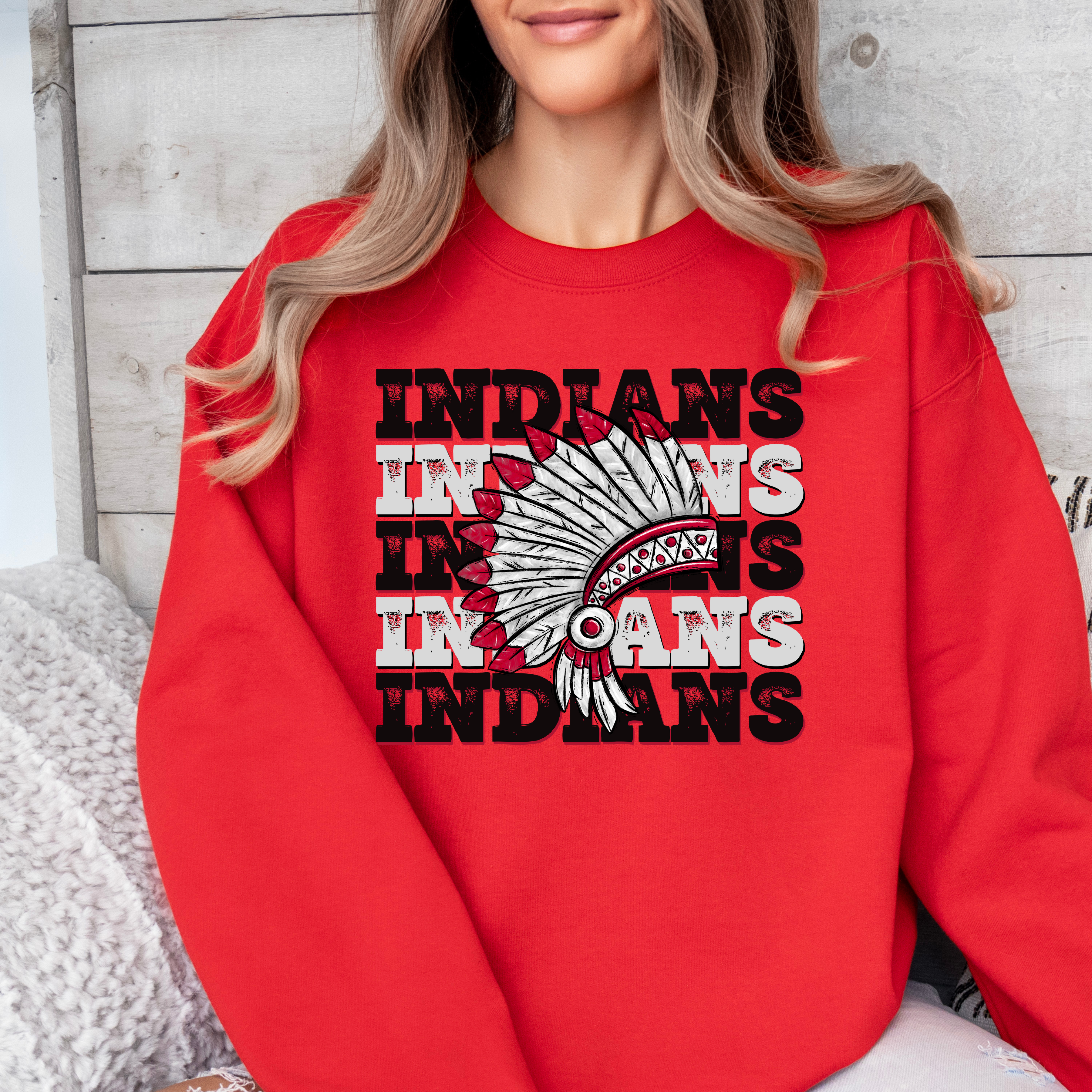 Red Adult Crewneck sweatshirts 