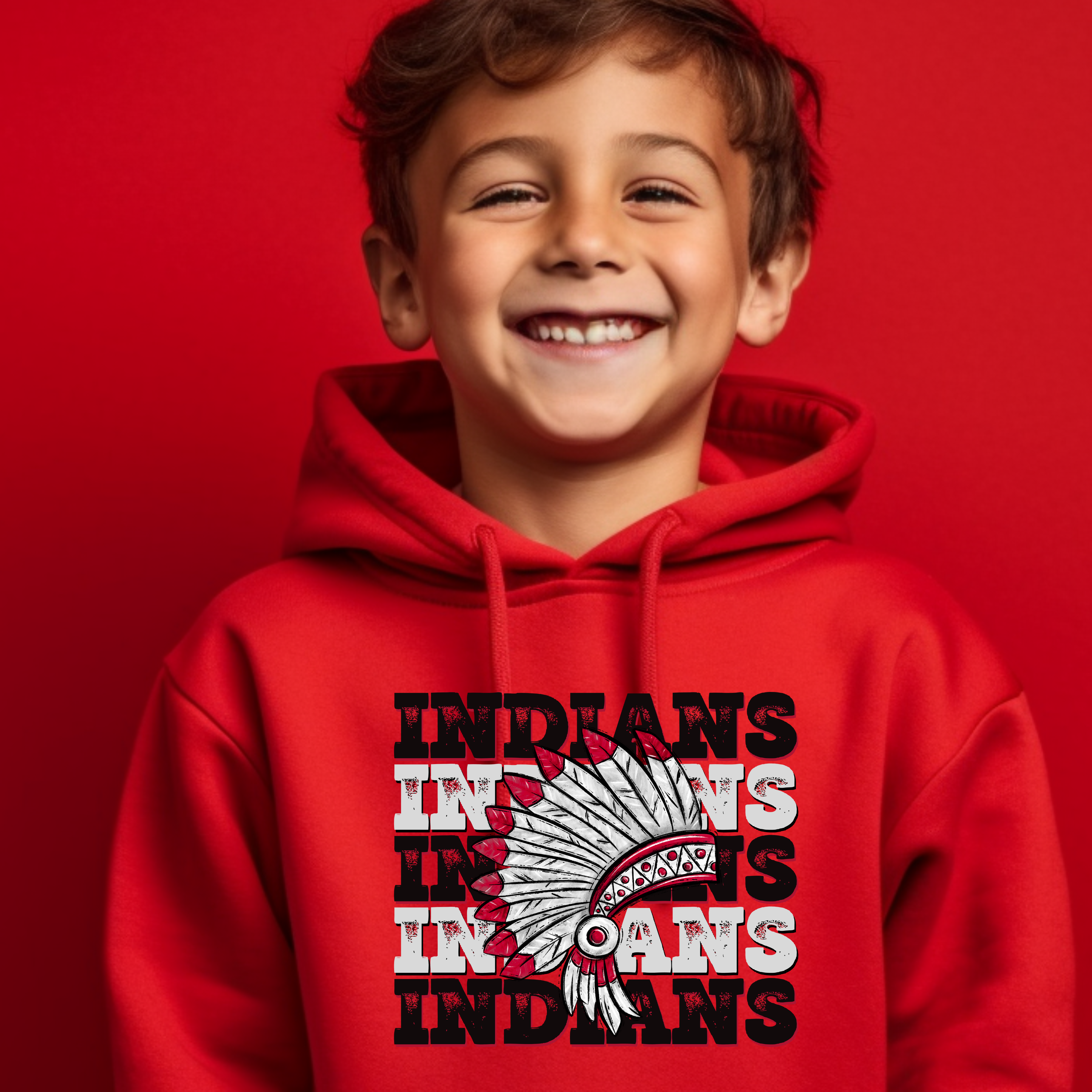 Toddler and youth hoodie RED