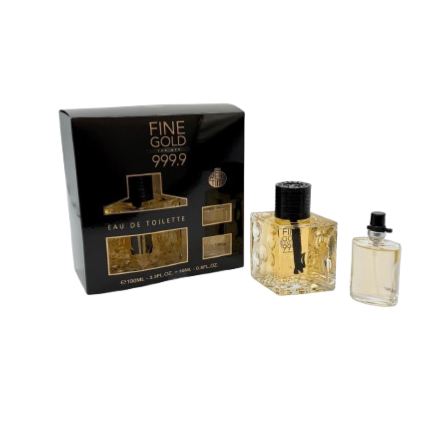 (FIN-054) COFFRET FINE GOLD MEN - EDT 100ML + 15ML