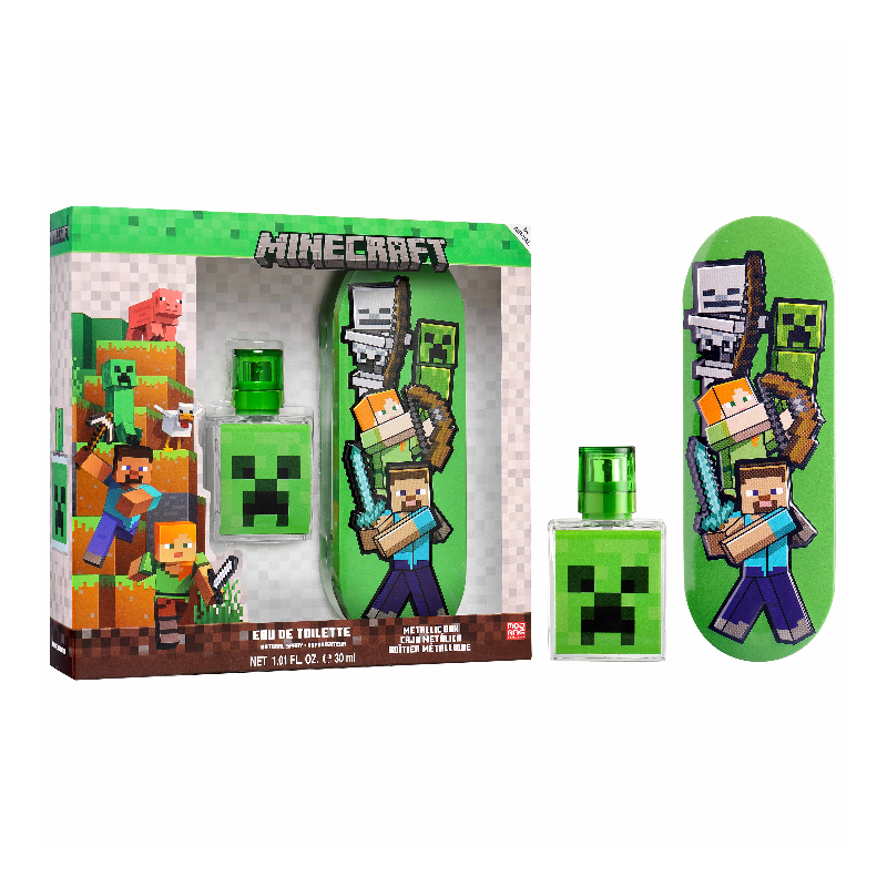 (MIN-457) MINECRAFT - EDT 30ML + BOITE METALLIQUE