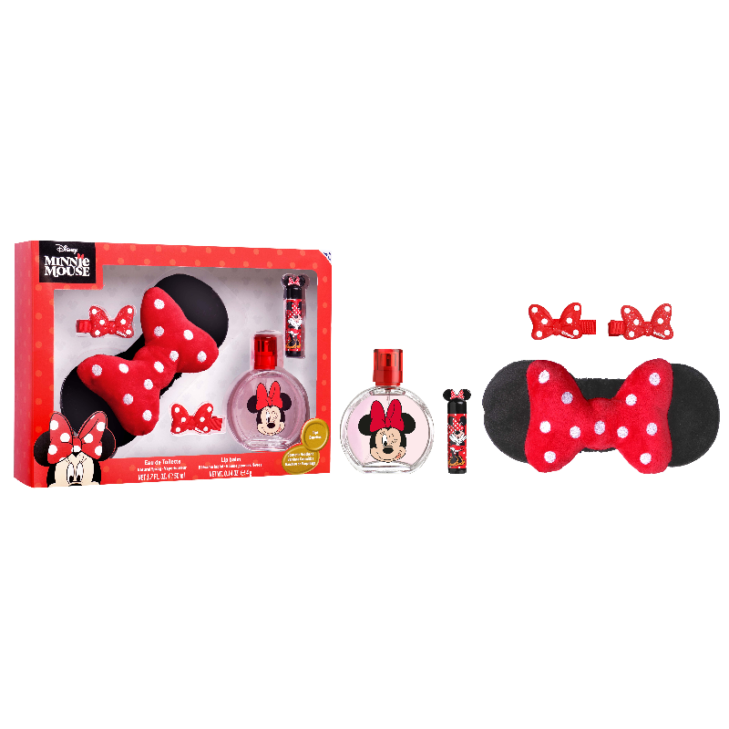 (MIN-575) MINNIE - EDT 50ML + BANDEAU + BAUME A LEVRES + PINCES A CHEVEUX