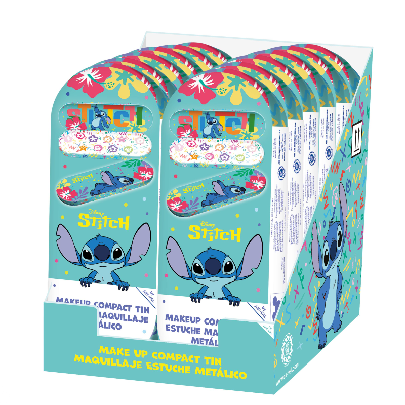 (DSTI-418) STITCH - DISPLAY *12 BOITE METALIQUE DE MAQUILLAGE