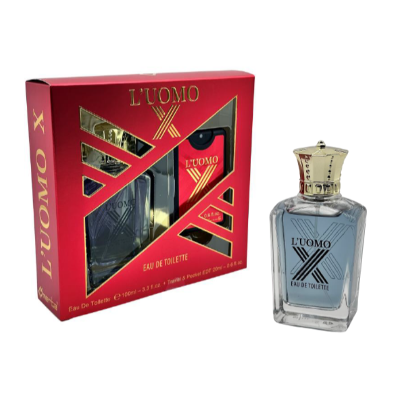 (UOM-058) COFFRET UOMO X - EDT 100ML + POCKET 20ML