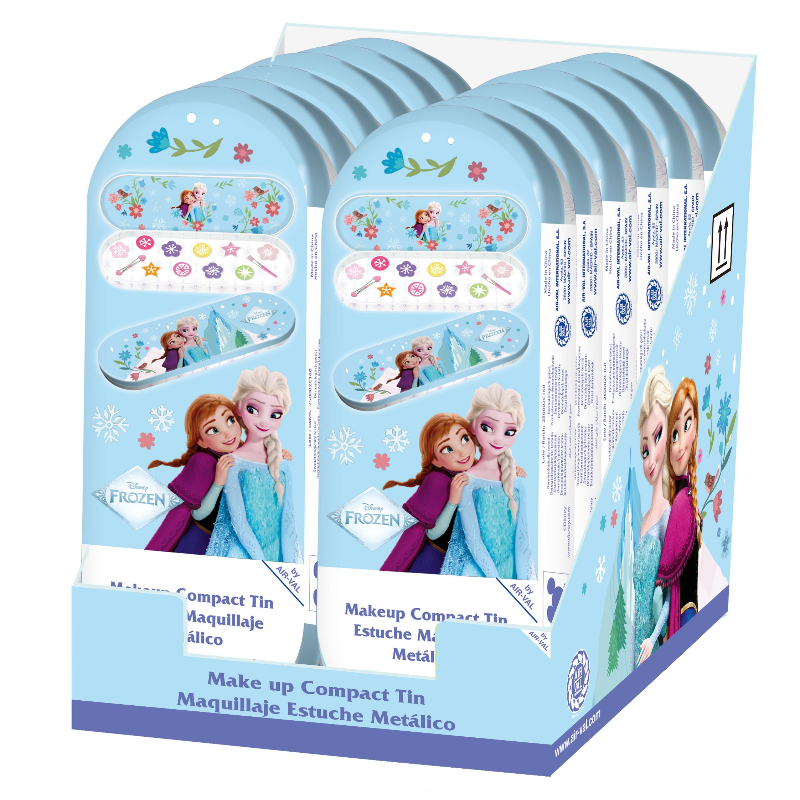 (DRDN-450) REINE DES NEIGES - DISPLAY *12 BOITES METALIQUE MAQUILLAGE