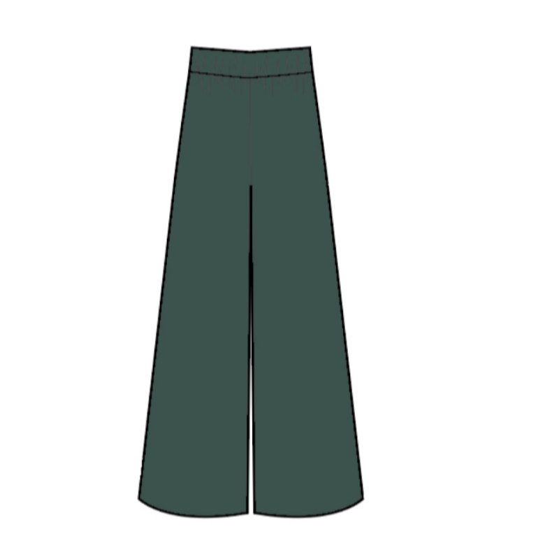 women's pima wide leg pant. garden