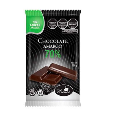 Barra de Chocolate Amargo 70% Cacao