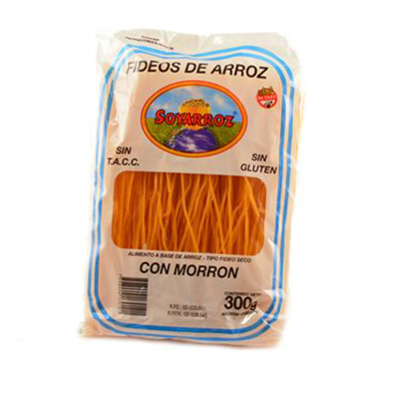 Fideos de Arroz con Morrón