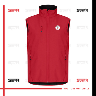 Softshell vest sans manche - Rouge