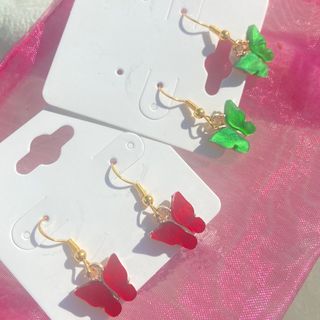 (Red) Butterfly Earrings 