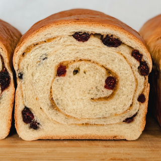 orange cranberry bread with cinnamon